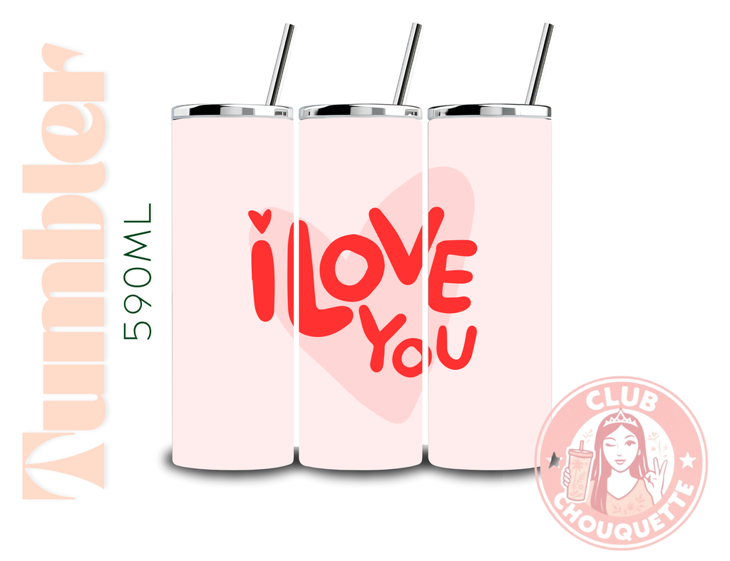 Tumbler Thermos I love you
