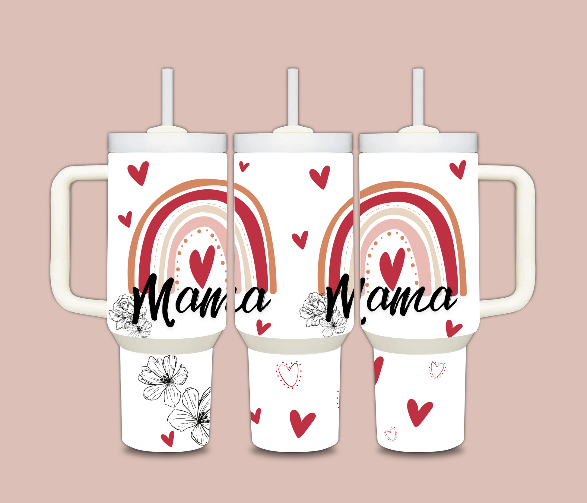 Maxi Tumbler 1L2 Mama red