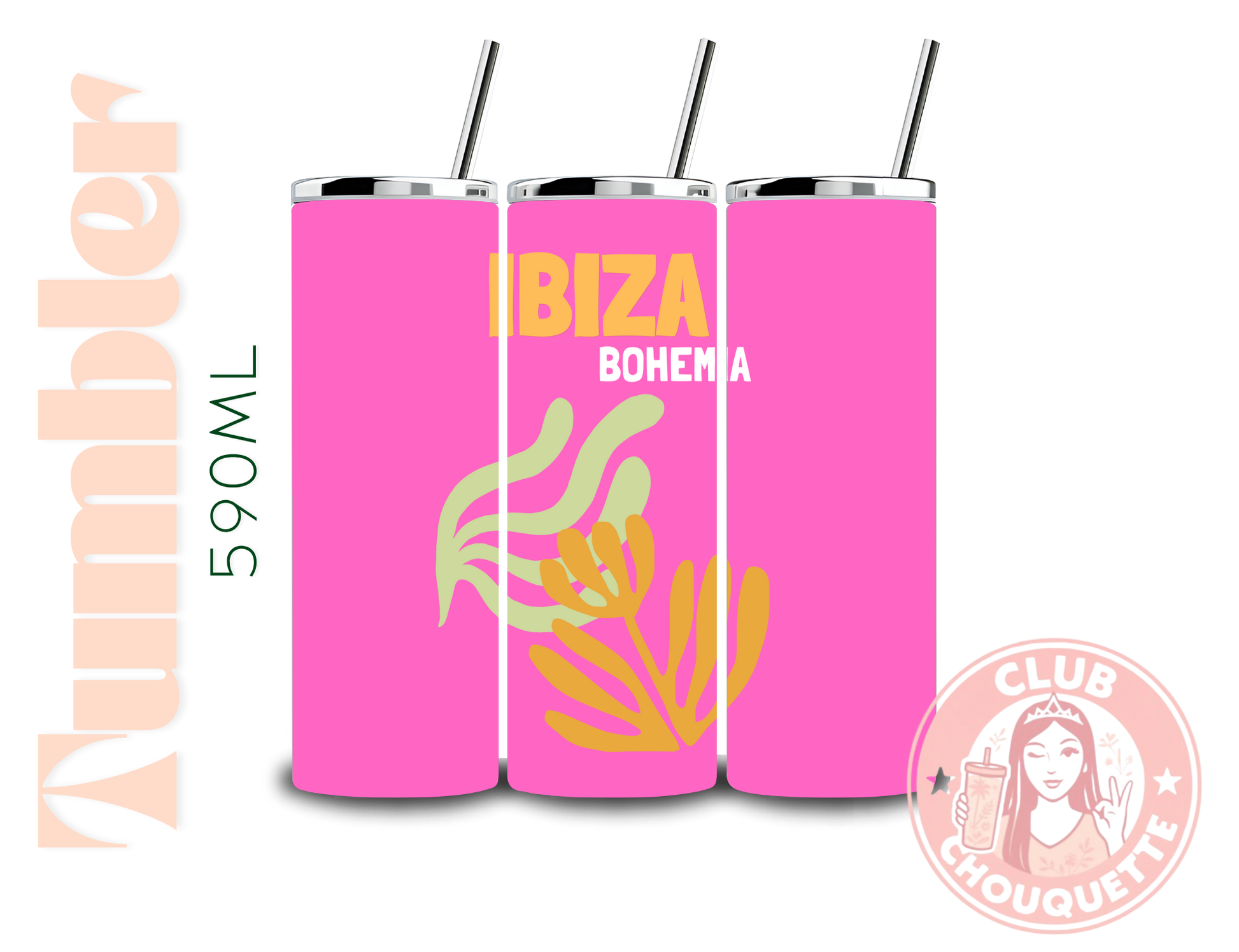 Tumbler Thermos Ibiza pink