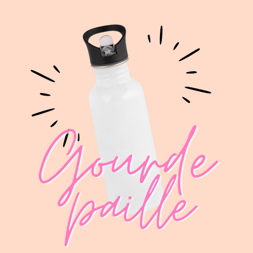 Gourde paille 400ml