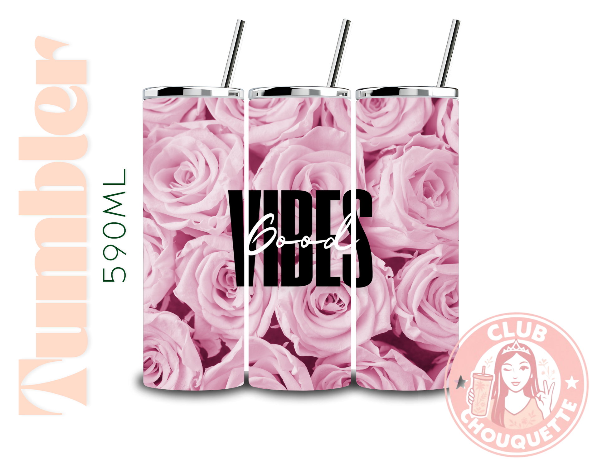 Tumbler Thermos Roses